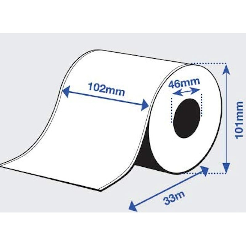 102 mm x 33 m Rouleau étiquettes pour imprimantes Epson C3500

Citizen PMU2200II/2300II Imprimante Tickets pour Kiosques 