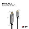 Câble adaptateur Lindy 3m USB Type C to HDMI 8K60