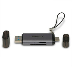 Lindy Lecteur de carte SD / MicroSD USB 3.2 Type C & A
